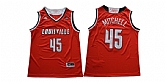 Louisville Cardinals 45 Donovan Mitchell Red College Basketball Jersey,baseball caps,new era cap wholesale,wholesale hats